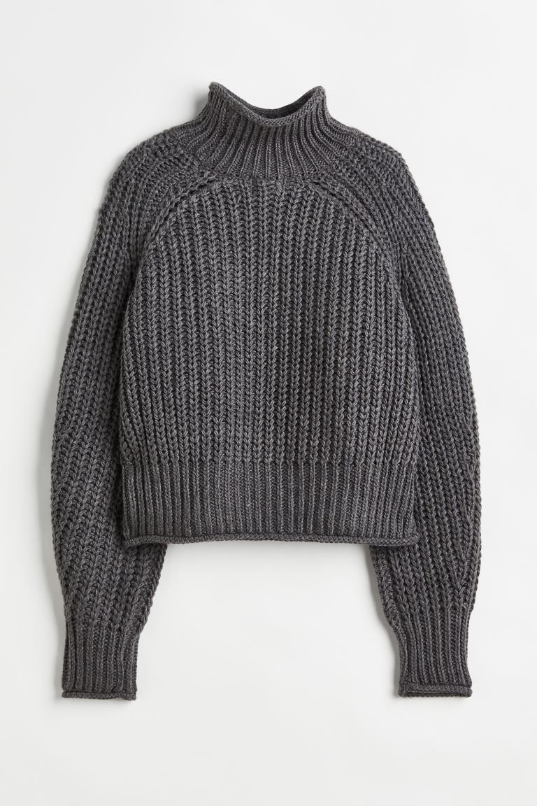 Knit Sweater - Dark gray - Ladies | H&M US | H&M (US + CA)