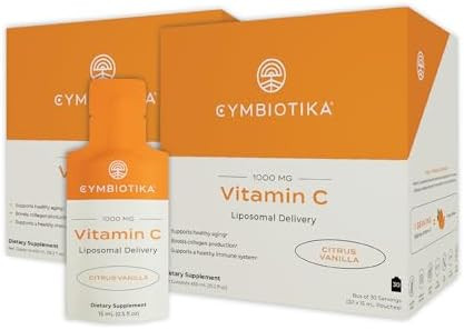 CYMBIOTIKA Vitamin C Individual Packets, Liposomal Delivery, 1000mg, Supplement for Immune Suppor... | Amazon (US)