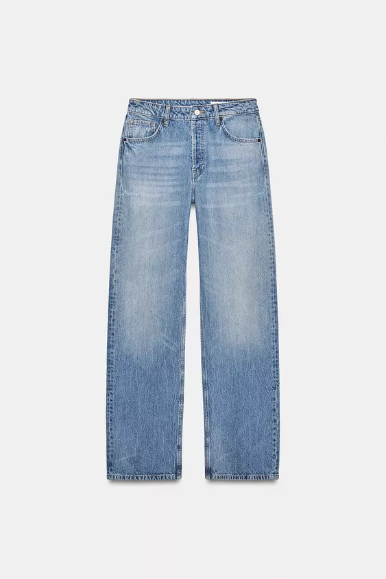 LOW-RISE - WIDE-LEG - FULL LENGTHLow-rise jeans with a five-pocket design. Full-length wide leg. ... | Zara UK