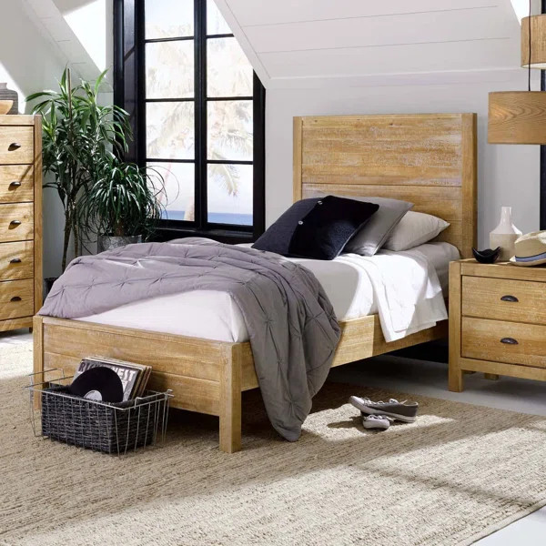 Montauk Solid Wood Panel Bed | Wayfair North America