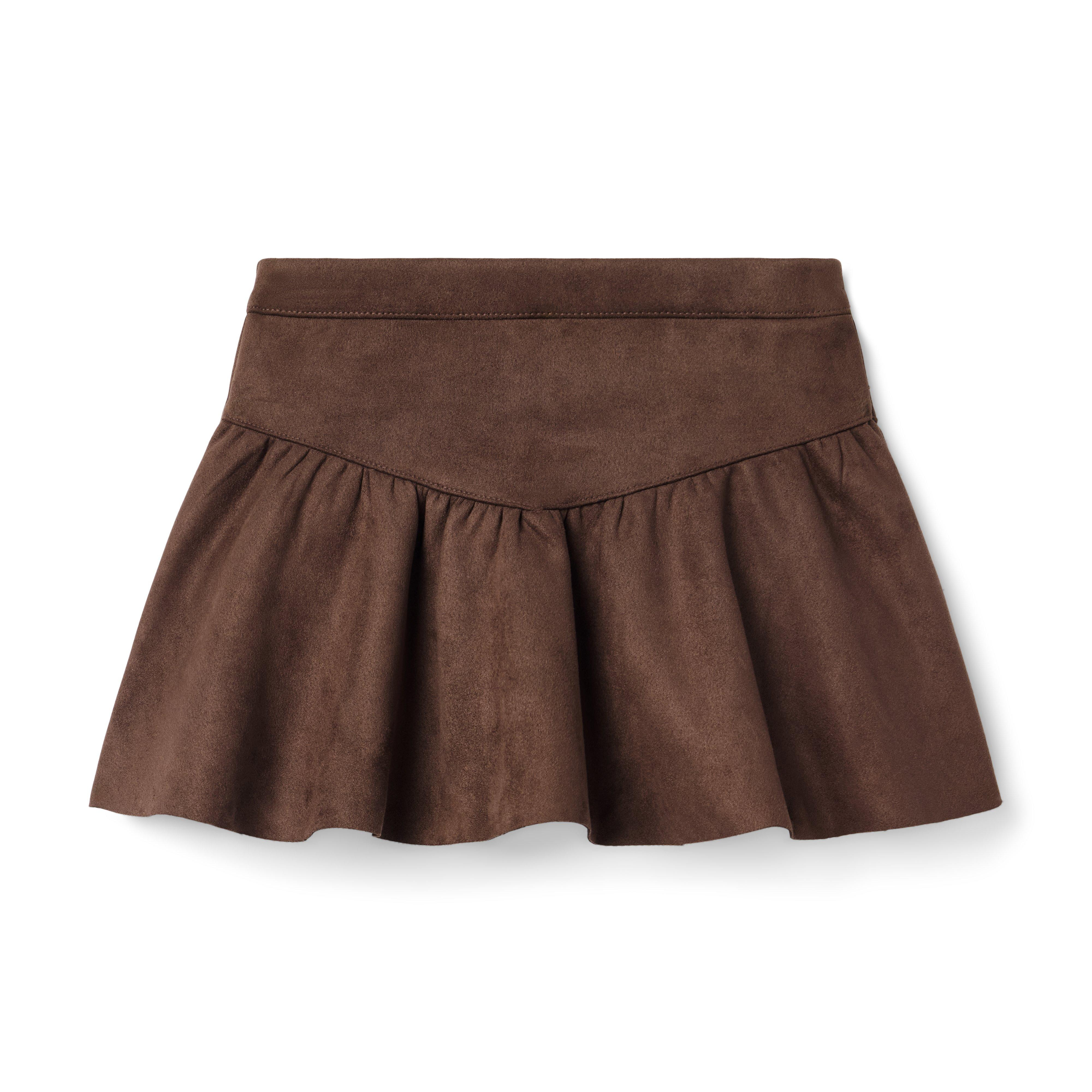 Janie and Jack | The Sueded Skirt - Brown / 5 | Janie and Jack