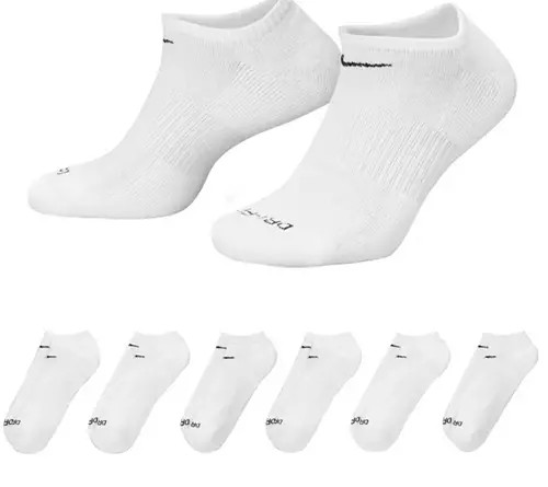 Nike Dri-FIT Everyday Plus Cushioned Training No Show Socks - 6 Pack | Dick's Sporting Goods