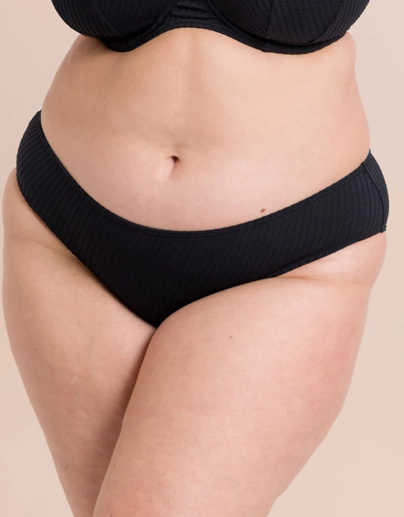 Curvy Kate Jet Set Bikini Brief Black | Curvy Kate Ltd