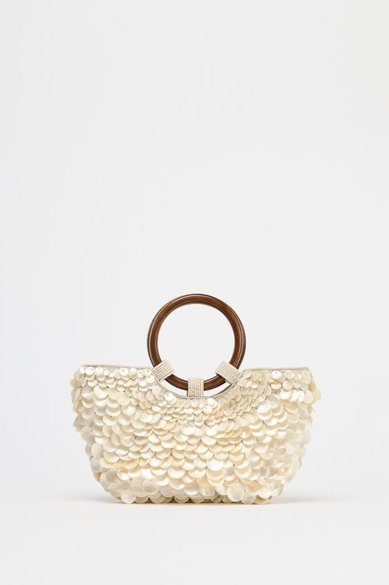 PEARLESCENT APPLIQUÉ BAG | Zara UK