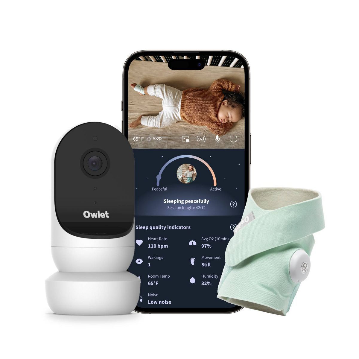 Owlet Dream Duo 2 Smart Baby Monitor - 1080p HD Video Baby Monitor with Dream Sock | Target