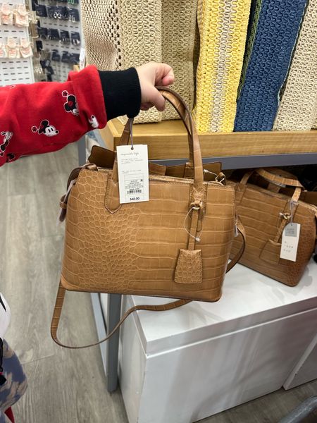 Cute Target find: alligator print satchel. Comes in 2 other colors. 

#LTKfindsunder50 #LTKitbag #LTKworkwear