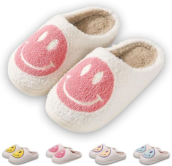 Smiley Face Slippers, Smile Slippers for Women, House Slippers, Smile Cushion Slides, Comfy Slipp... | Amazon (US)