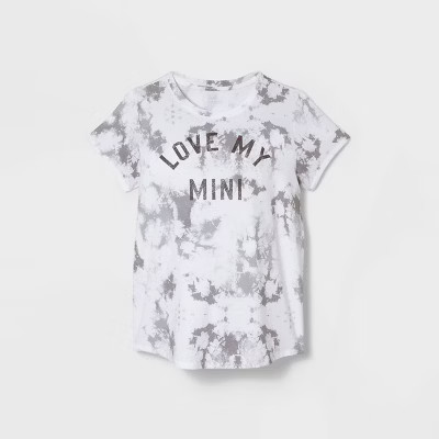 Short Sleeve Scoop Neck Love My Mini Mommy & Me Graphic T-Shirt – Isabel by Ingrid & Isabel™ Gray | Target