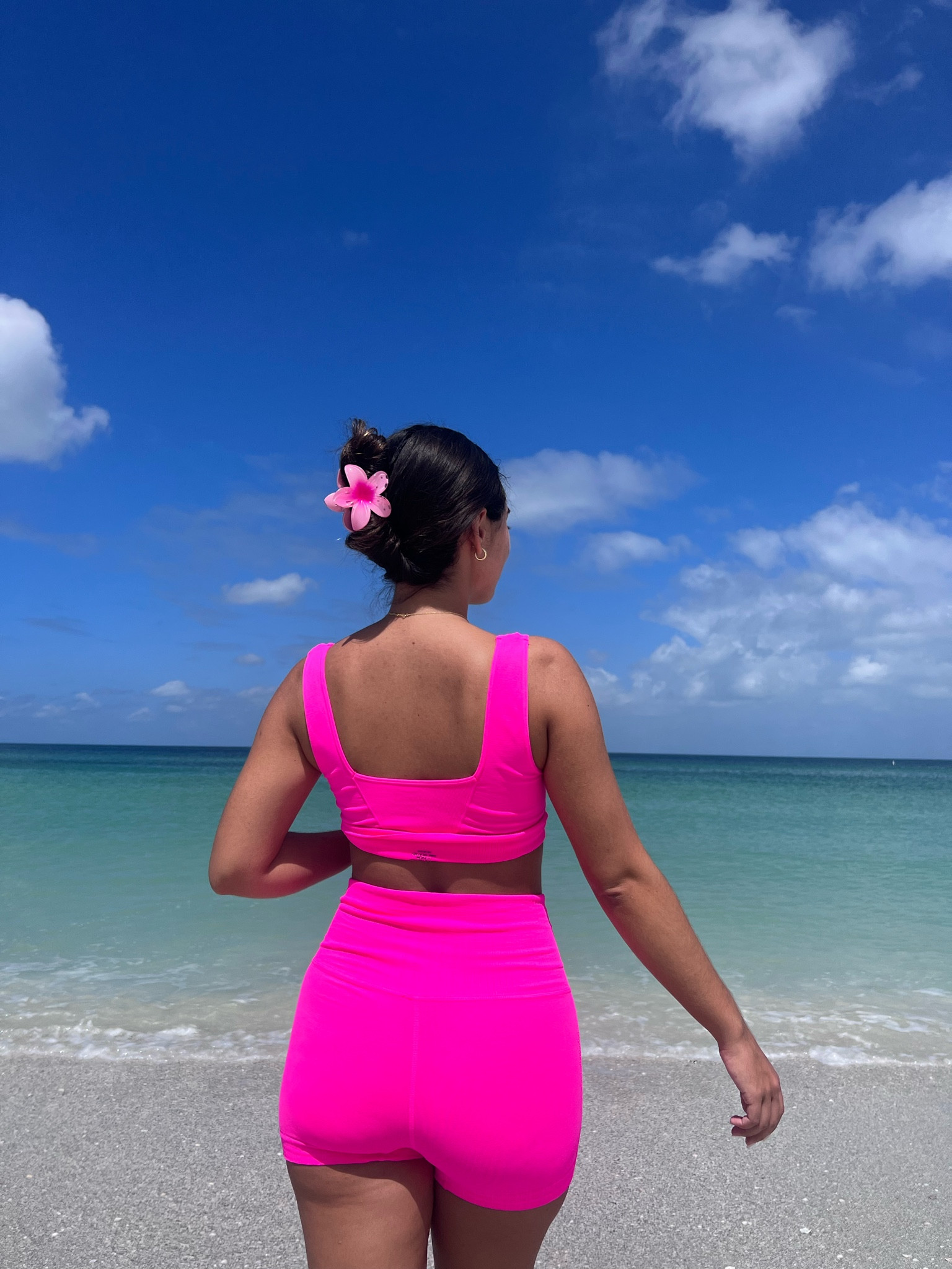 pink set, workout set, athletic, pink workout, runnning set, cycle outfit, workout inspo 

#LTKunder100 #LTKworkwear #LTKfit