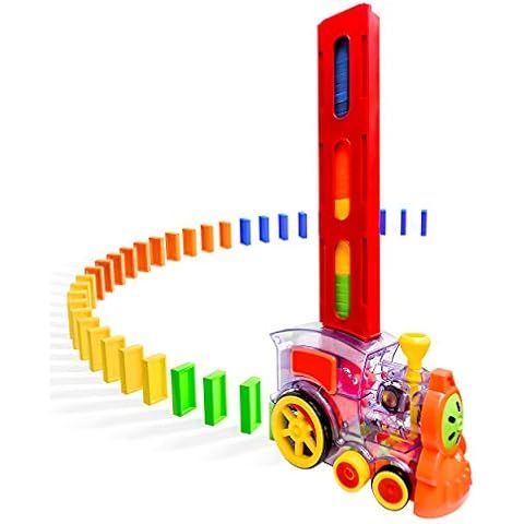 Amazon.com: Domino Train – Automatic Domino Brick Laying Toy Train for Toddlers Aged 3-7 –Tra... | Amazon (US)