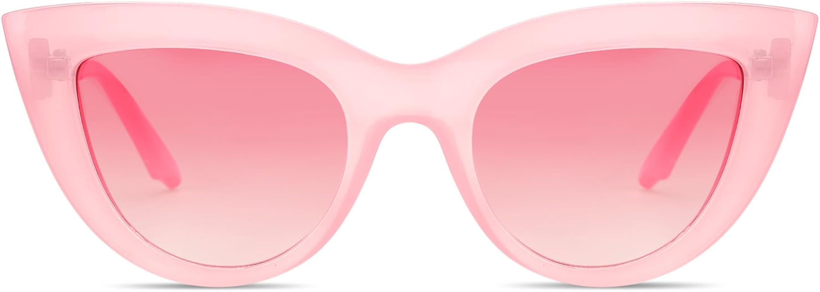 Freckles Mark Vintage Retro Cateye Sunglasses for Women Bold Colorful Cat Eye UV400 Protection | Amazon (US)