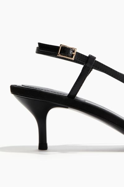 Heeled sandals - High heel - Black - Ladies | H&M GB | H&M (UK, MY, IN, SG, PH, TW, HK)
