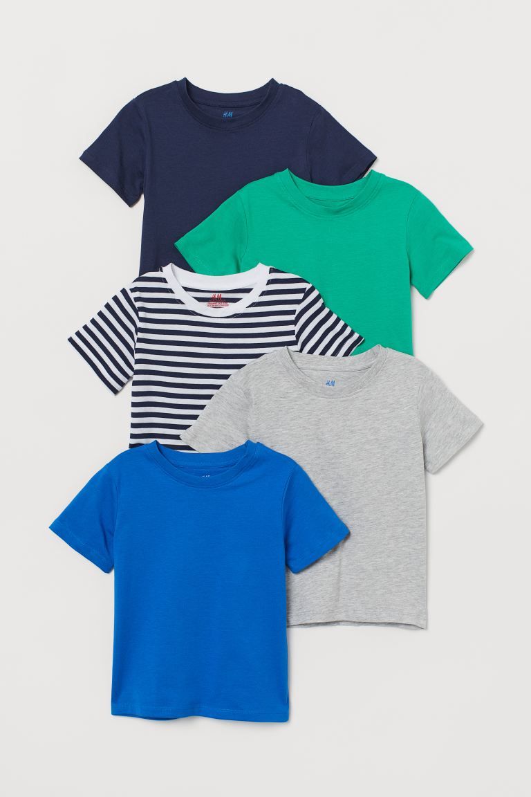 5-pack Cotton T-shirts | H&M (US + CA)