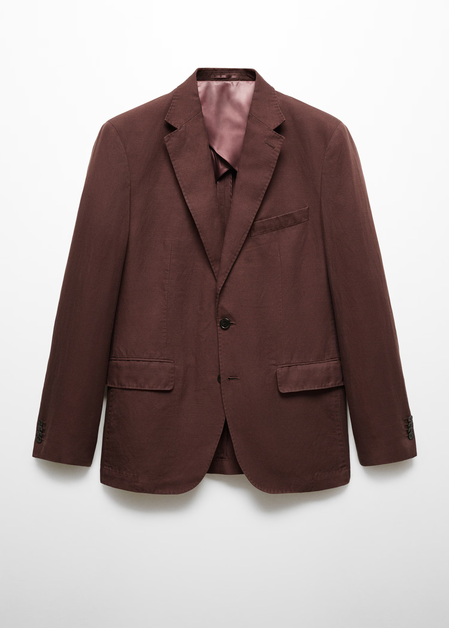 Slim fit linen suit blazer - Man | MANGO USA | MANGO (US)
