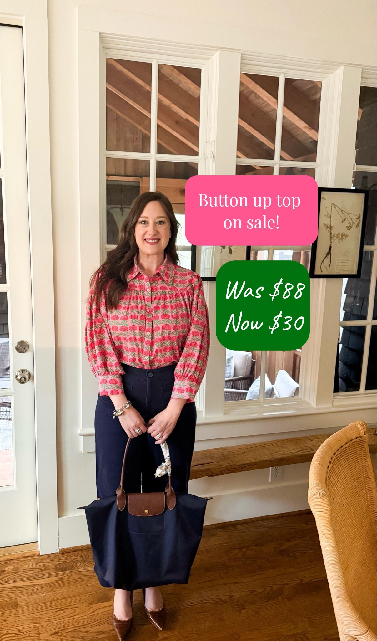 Button up, block print button up, work wear on sale

#LTKSaleAlert #LTKootd #LTKOver40