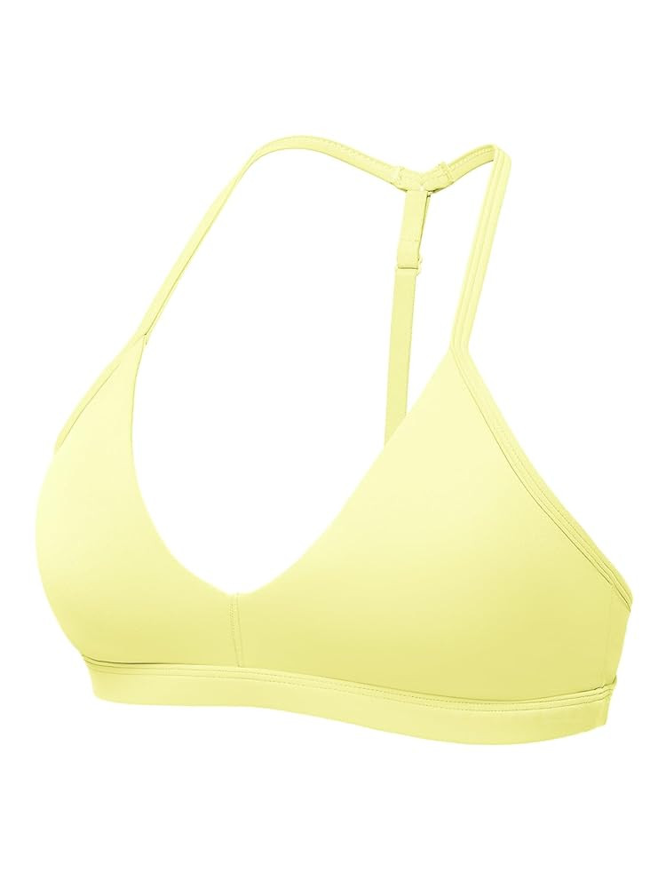 YEOREO Sports Bras for Women Strappy Padded Halter Ericie Open Back Light Impact Deep V Neck Yoga... | Amazon (US)