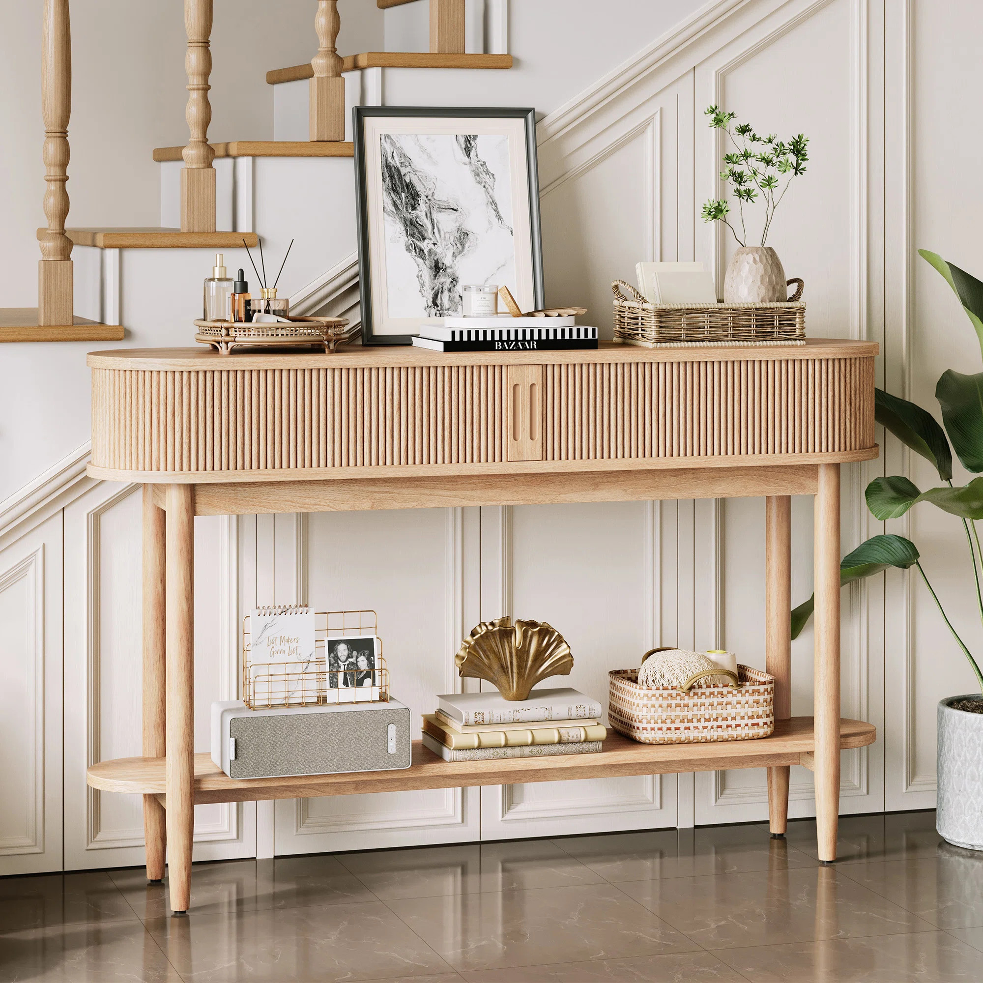 Leathia Fluted Console Table | Wayfair North America