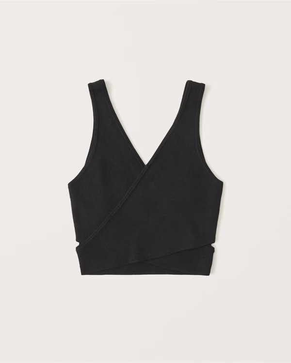 Crossover Wrap Top | Abercrombie & Fitch (US)