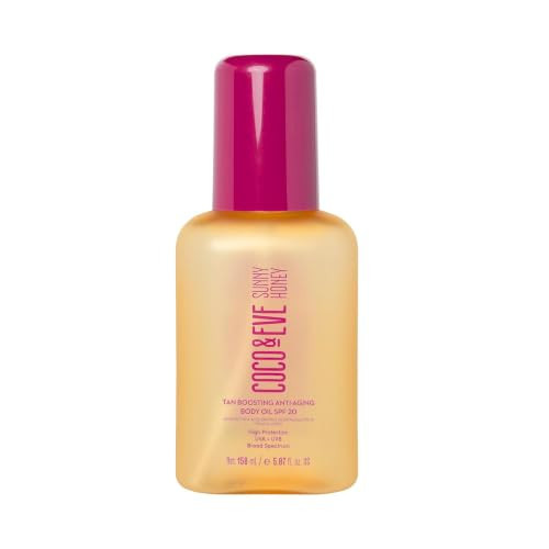 Coco & Eve Tan Boosting Anti-Aging Body Oil SPF20 - Tanning Accelerator Spray, UVA UVB Sun Protection | Moisturizing Outdoor Bronzing Enhancer with Natural Ingredients, Antioxidants (5.07 Fl Oz) | Amazon (US)
