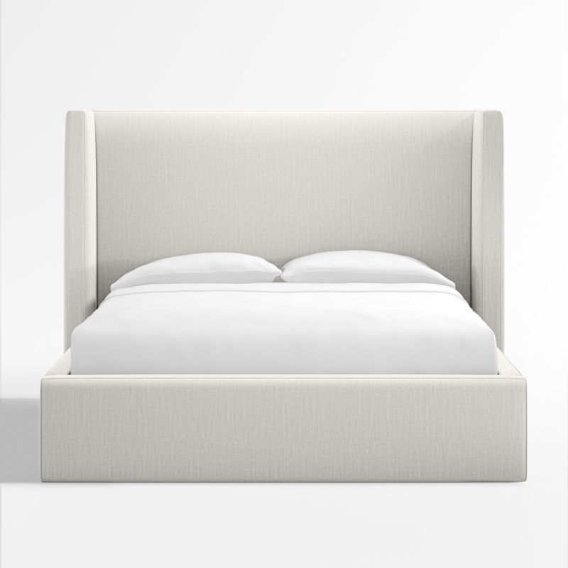 Arden Ivory Upholstered Bed with 52" Headboard | Crate & Barrel | Crate & Barrel