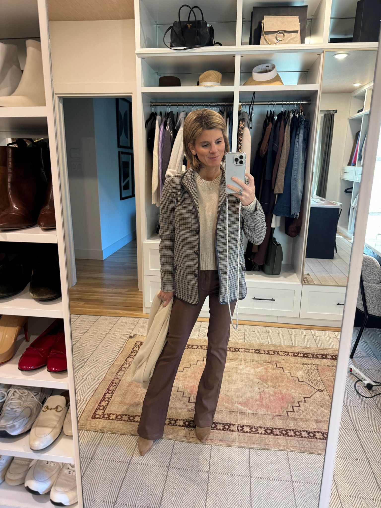 Wearing XS in jeans and jacket. Pants are old but linking similar 