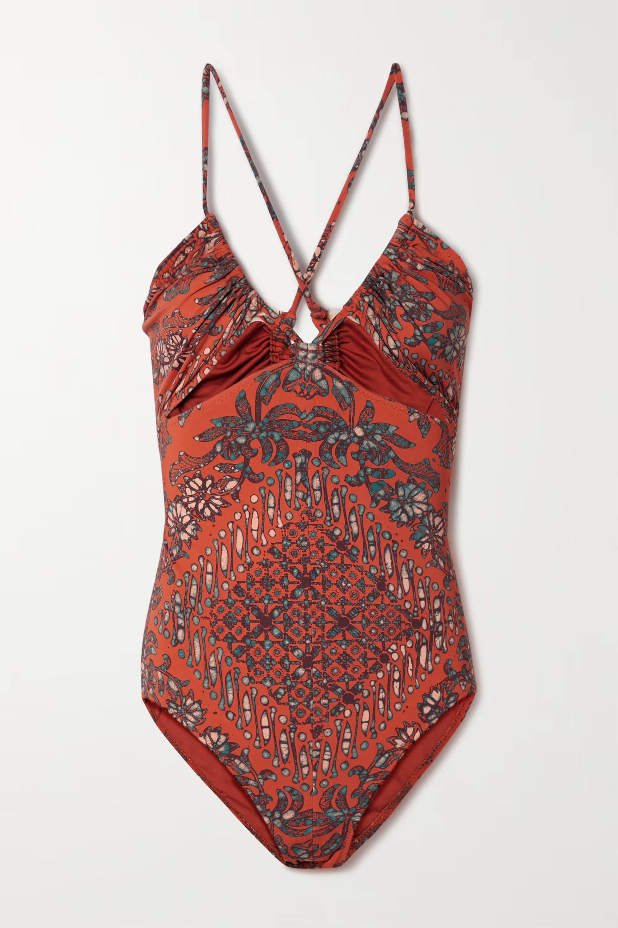 Akami cutout printed swimsuit | NET-A-PORTER APAC