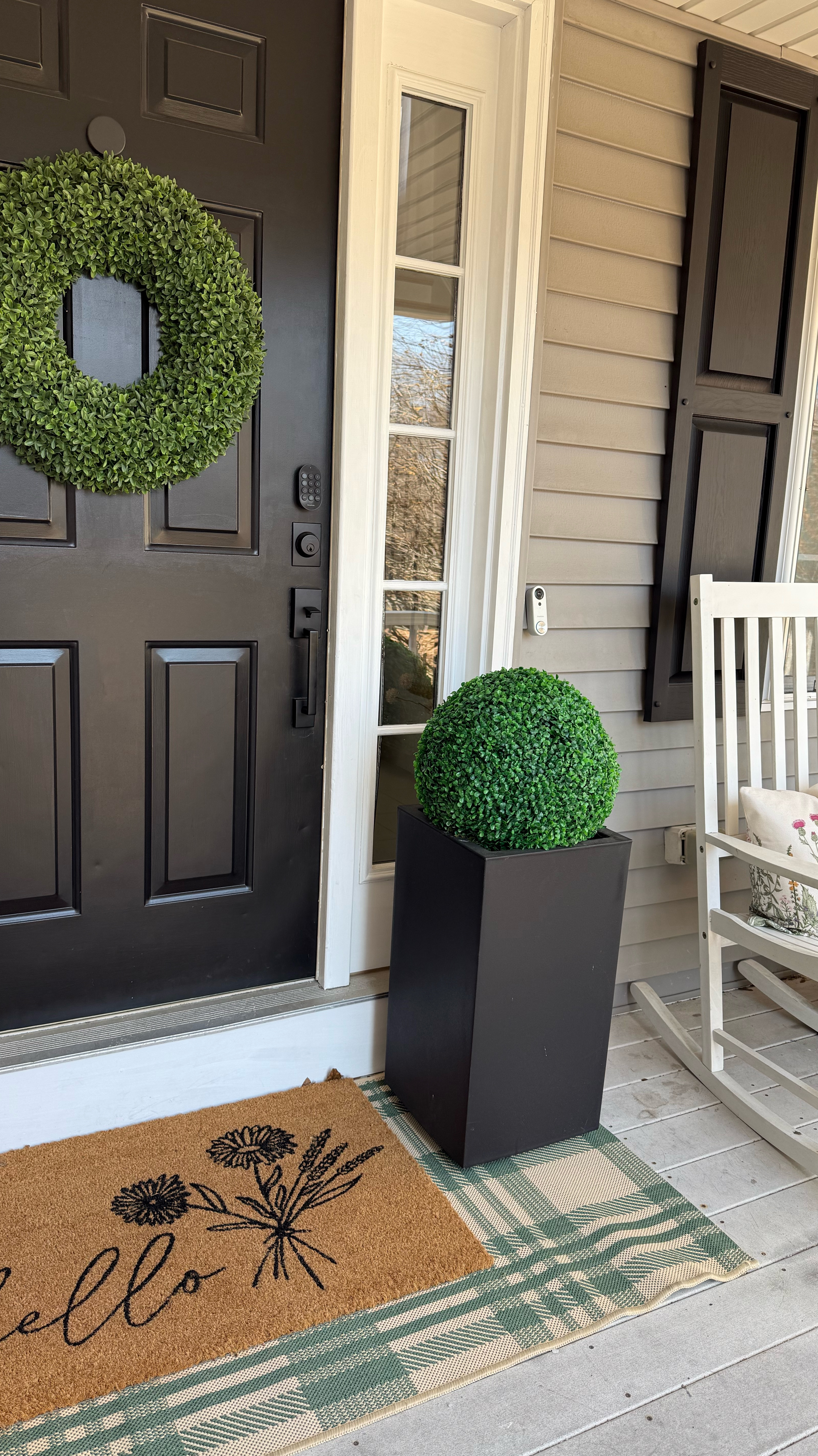 Spring is almost here! Front porch refresh: New front door mat, rug and throw pillows! 🌺 

#LTKHome #LTKSpringSale #LTKSeasonal