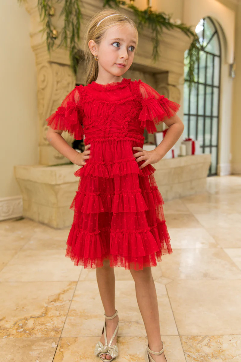 Mini Whimsical Dress in Red | Ivy City Co