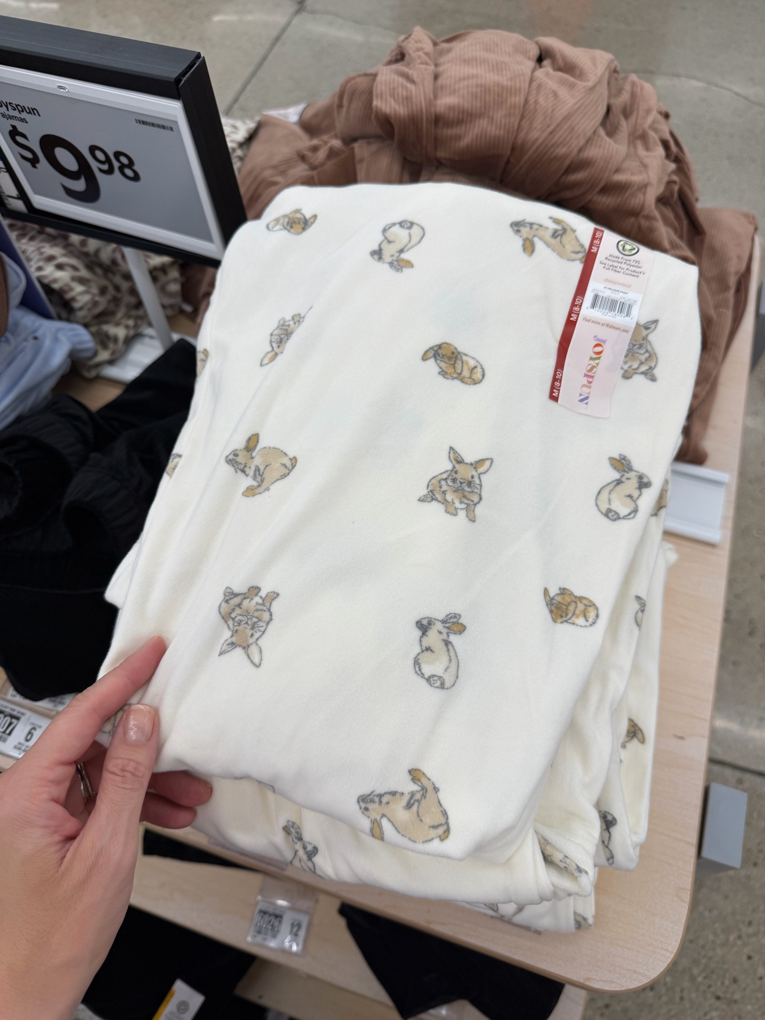 Velour pajamas pants $10 at Walmart, fit is tts. #walmartfashion