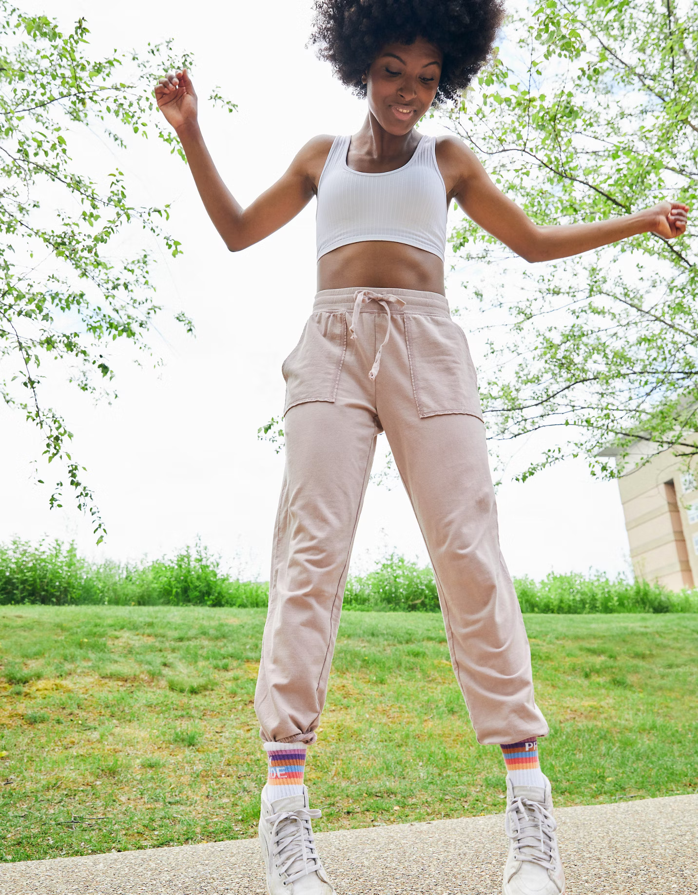 Aerie Sunwashed Fleece Distressed Jogger | American Eagle Outfitters (US & CA)