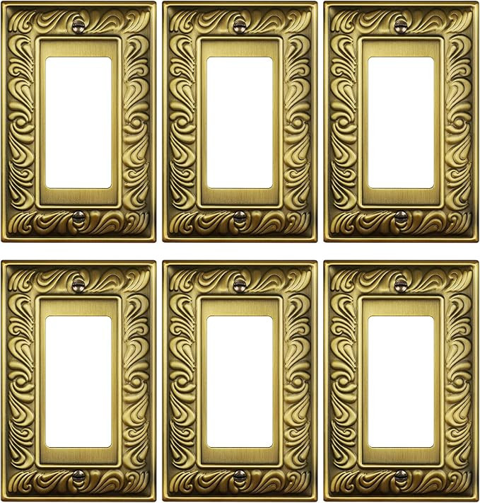 6-Pack Decorator Outlet Cover Plate, Paisley Pattern Decorative Switch Plates and Outlet Covers, ... | Amazon (CA)