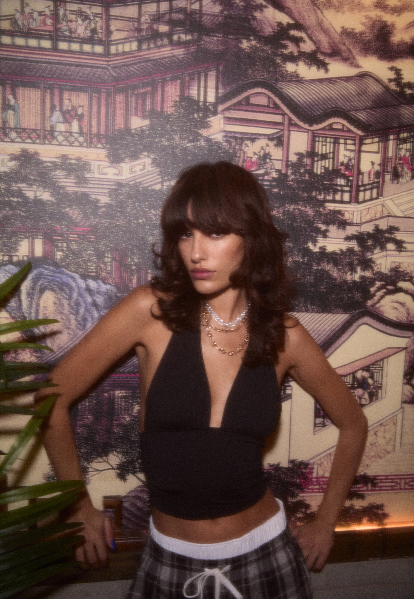 Neckholder-Shirt mit Raffung | Stradivarius DE