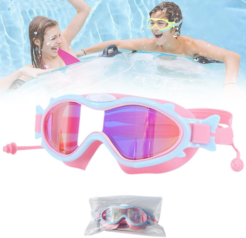 Kids Swim Goggles, Anti Fog Swimming Goggles for Children 3-16, Wide View HD Large Frame Waterpro... | Amazon (US)