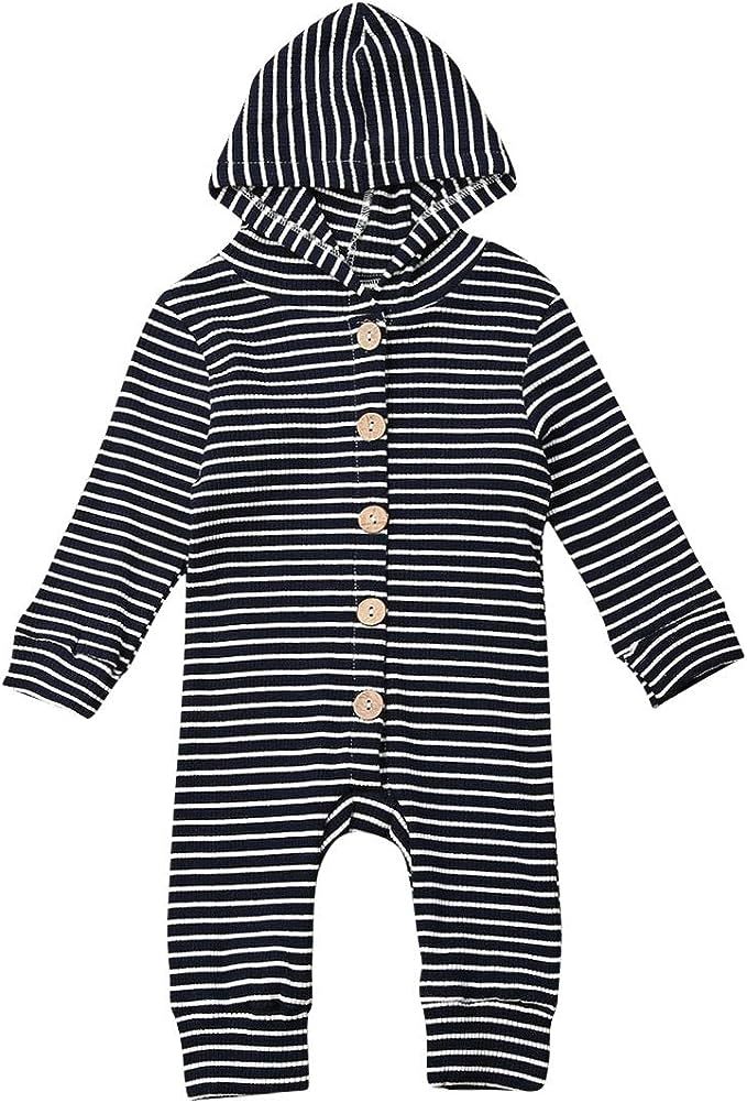 Seyurigaoka Infant Baby Clothes Unisex Knited Romper Solid Color Hoodie Jumpsuit One Piece Outfit... | Amazon (US)
