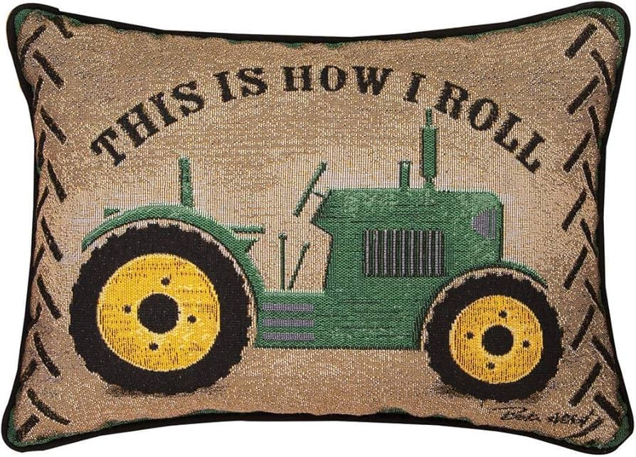 SPPRANDOM Aeiniwer Manual Woodworkers Green Tractor This is How I ROLL RECTANGLUAR Pillow 18" X 1... | Amazon (US)