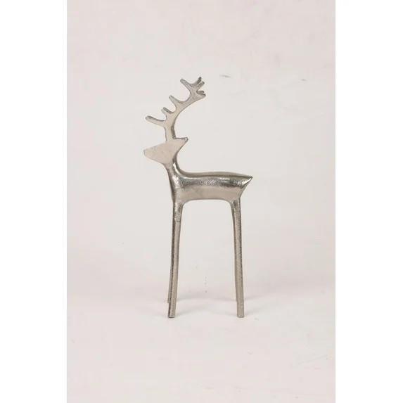 Reindeer Christmas Tabletop Decoration, Pewter, 12.75", by Holiday Time | Walmart (US)