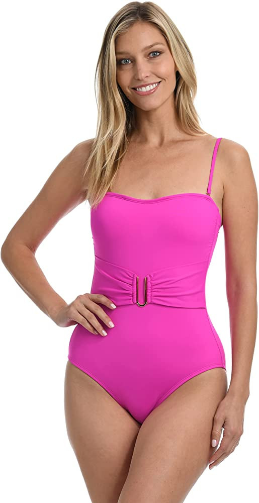 La Blanca Women's Standard Island Goddess Bandeau One Piece Swimsuit | Amazon (US)