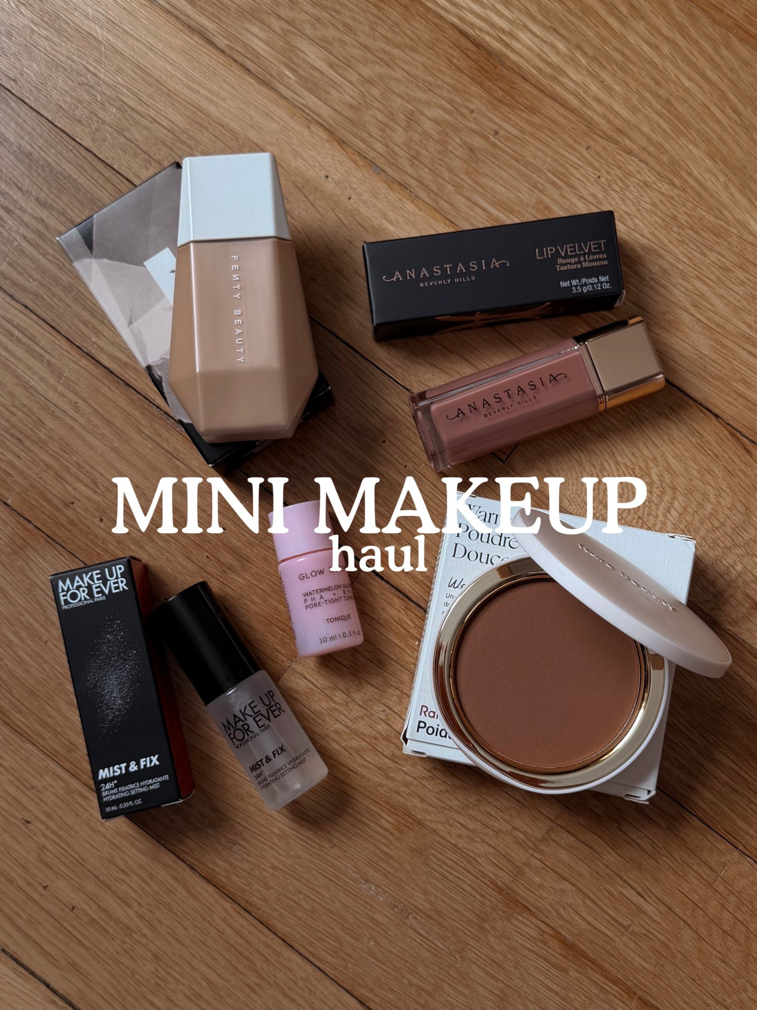 a little @Sephora haul! 

fenty beauty skin tint
oily skin girlies!!! this is great if you want a skin tint that doesn’t make you oily!! feels like your skin but better — super lightweight with a sheer wash of color that lets your natural glow shine through! it’s perfect for days when you want coverage without looking or feeling overly done.

rare beauty warm wishes soft matte bronzer 
this bronzer MELTS into your skin and gives the prettiest sun-kissed warmth without ever looking patchy! it’s sooo soft and finely milled. it’s that effortless glow that makes you look healthy and fresh in seconds.

anastasia lip velvet lipstick
this lipstick is rich, bold, and so comfortable with a soft matte finish that doesn’t feel dry! it gives full pigment while still feeling lightweight and luxe on the lips. i got the shade *pink sand* 

makeup forever mix and fix
this setting spray locks everything in while giving your makeup a smooth, natural finish! it keeps your look fresh and long-lasting without feeling heavy or sticky.

#LTKBeauty #LTKmomlife #LTKgrwm