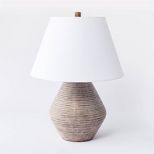 Assembled Resin Table Lamp Tan - Threshold™ designed with Studio McGee | Target