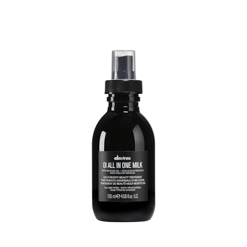 Davines OI All in One Milk | Leave-in Conditioner Spray | Powerful Hair Detangler + Heat Protection | Smoothes Frizzy Hair | 4.56 Fl Oz | Amazon (US)
