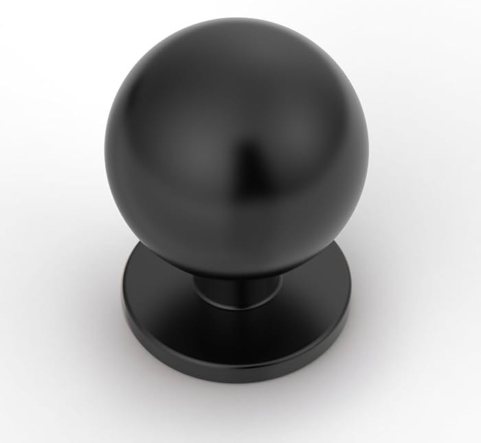 Asidrama 10 Pack Matte Black Kitchen Cabinet Knobs, Cabinet Knobs Kitchen Cabinet Hardware for Cu... | Amazon (US)