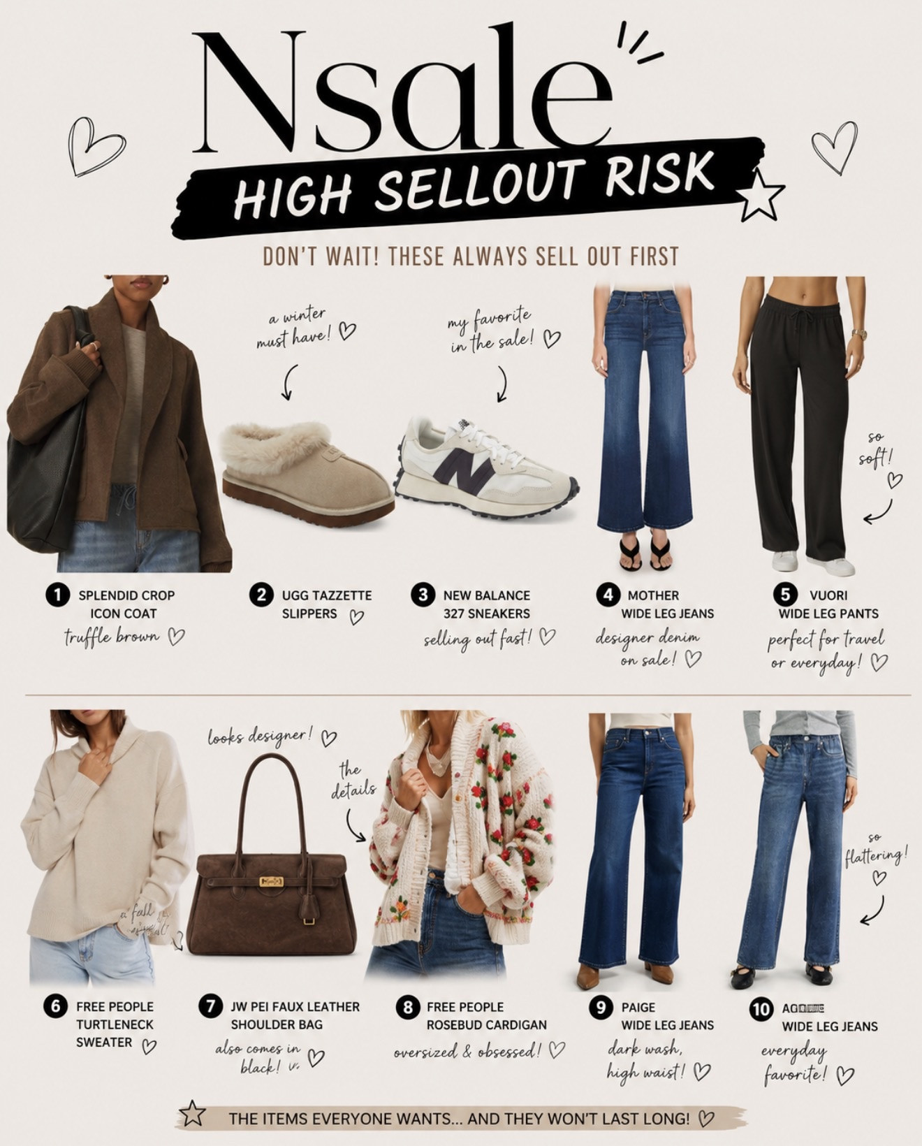 Nsale high sellout risk items 😍

#LTKSaleAlert #LTKOver40 #LTKSeasonal