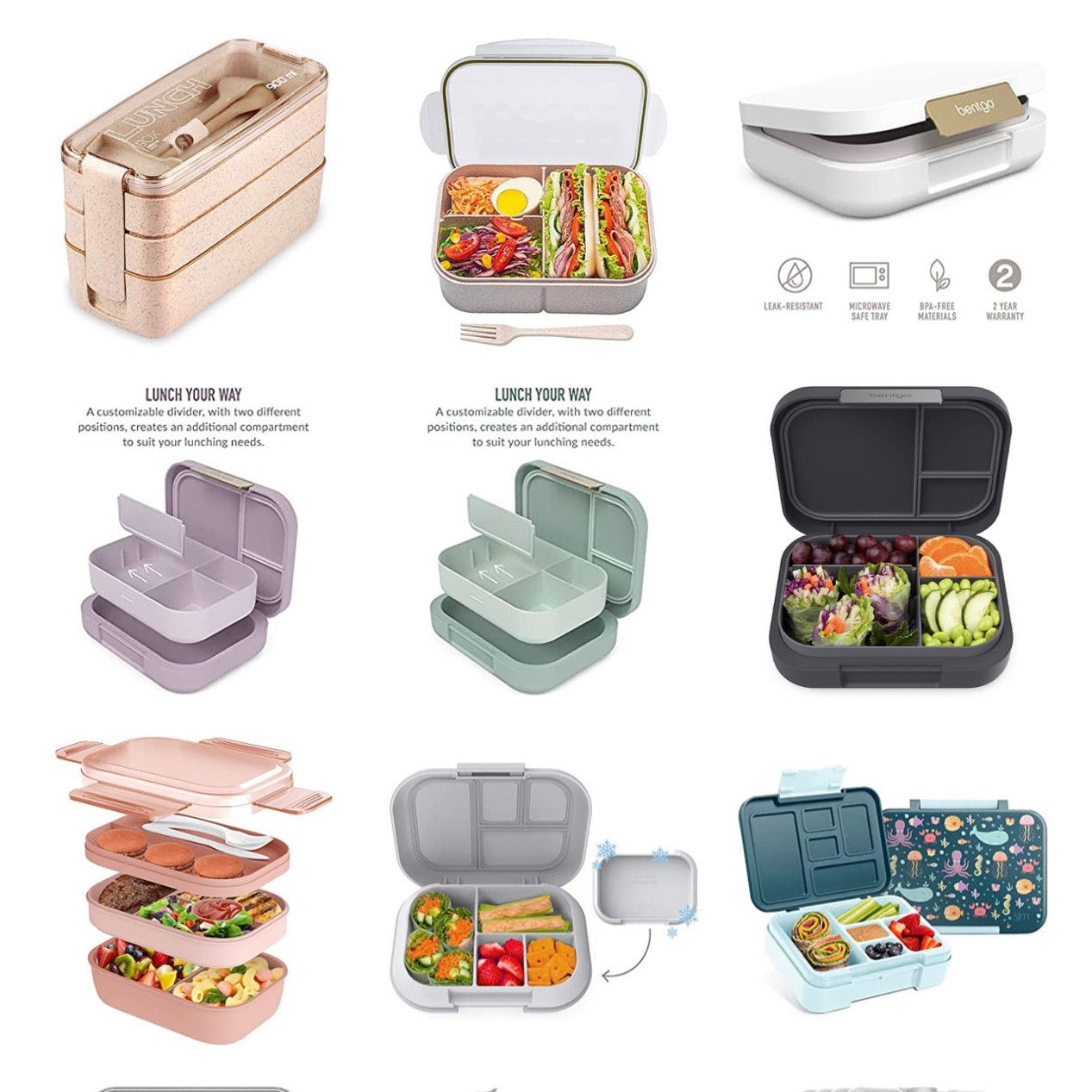 Bento lunch boxes great for the whole family.  Loving the matte colored options! 


#LTKfamily #LTKsalealert #LTKCyberweek