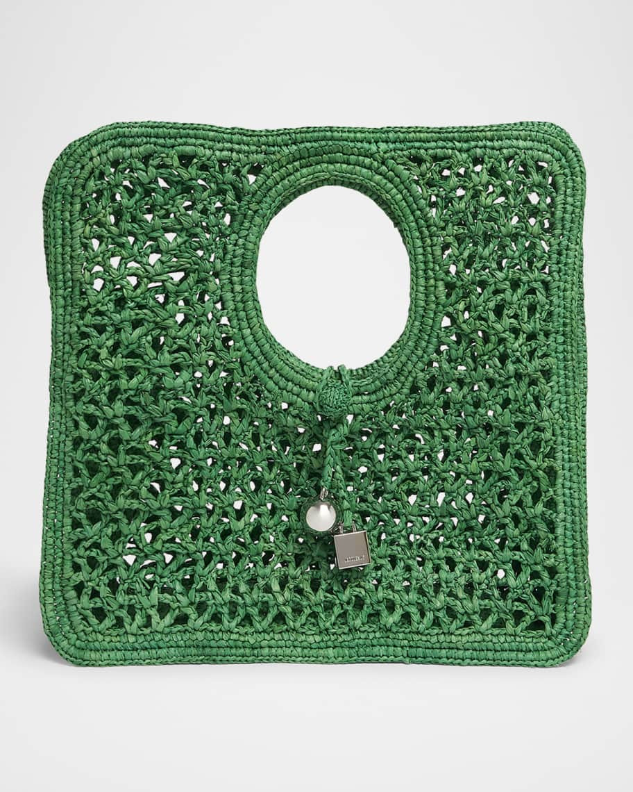Jacquemus Le Petit Raffia Top-Handle Bag | Neiman Marcus