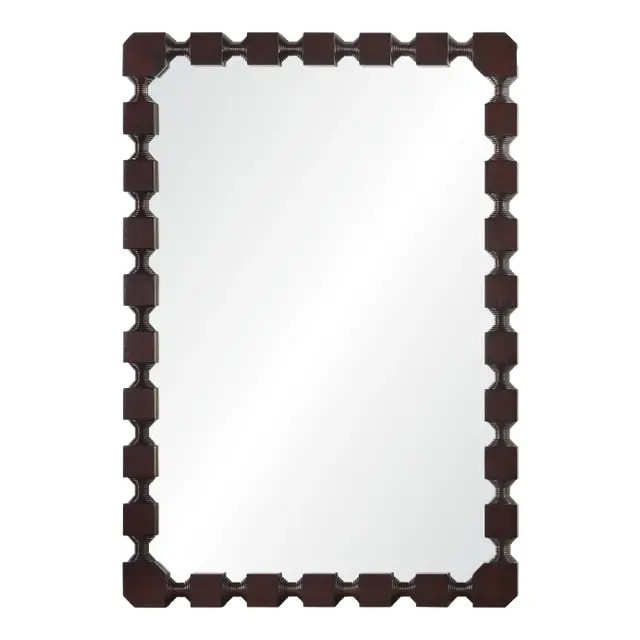 Celerie Kemble for Mirror Home Dark Mahogany Mirror | Chairish