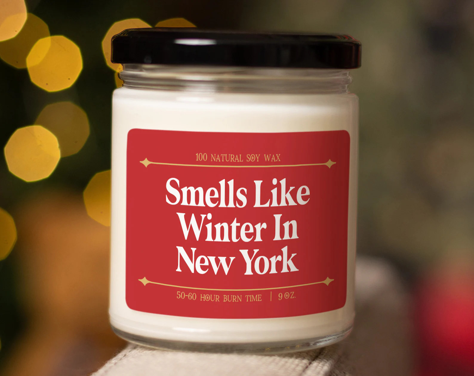 Smells Like Winter In New York Soy Wax Candle, New York Decoration, New York Gift, Winter Candle,... | Etsy (US)