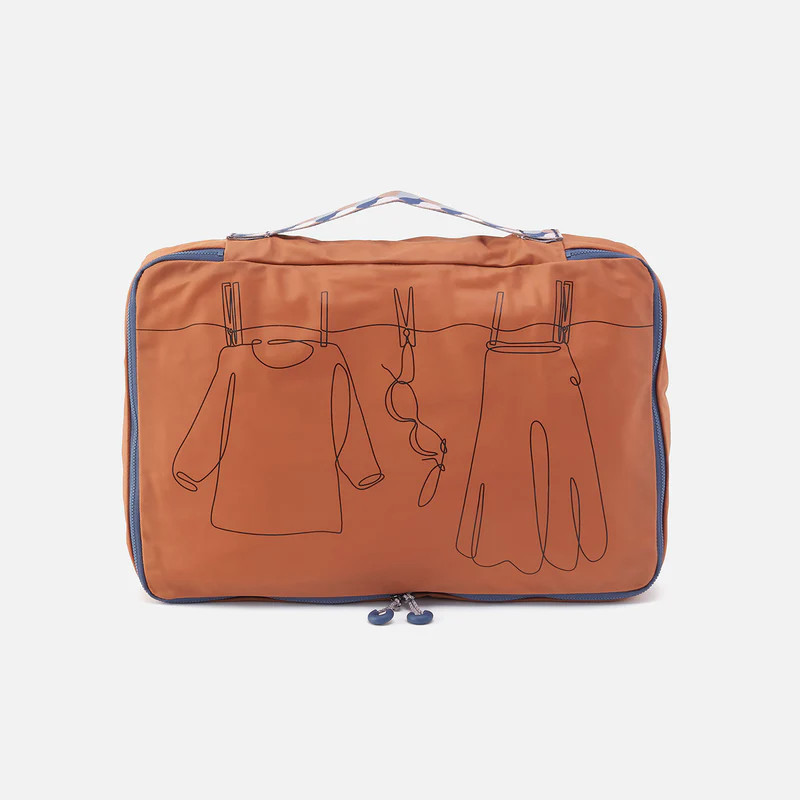 SET TO GO Packing Cube Large in CaRefiber recycled nylon - Dune | HOBO Bags