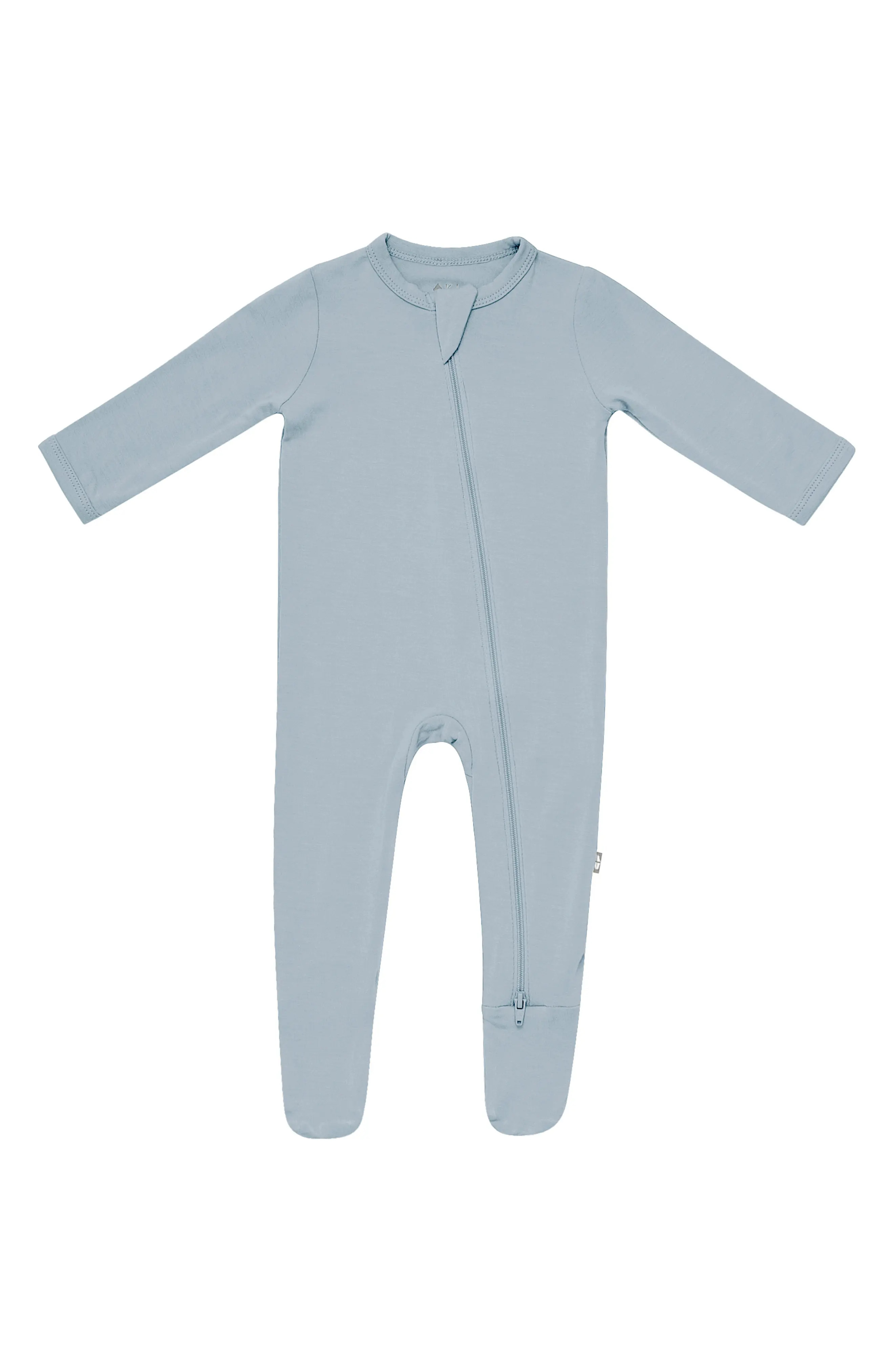 Kyte BABY Zip-Up Footie in Fog at Nordstrom, Size 6-12 M | Nordstrom