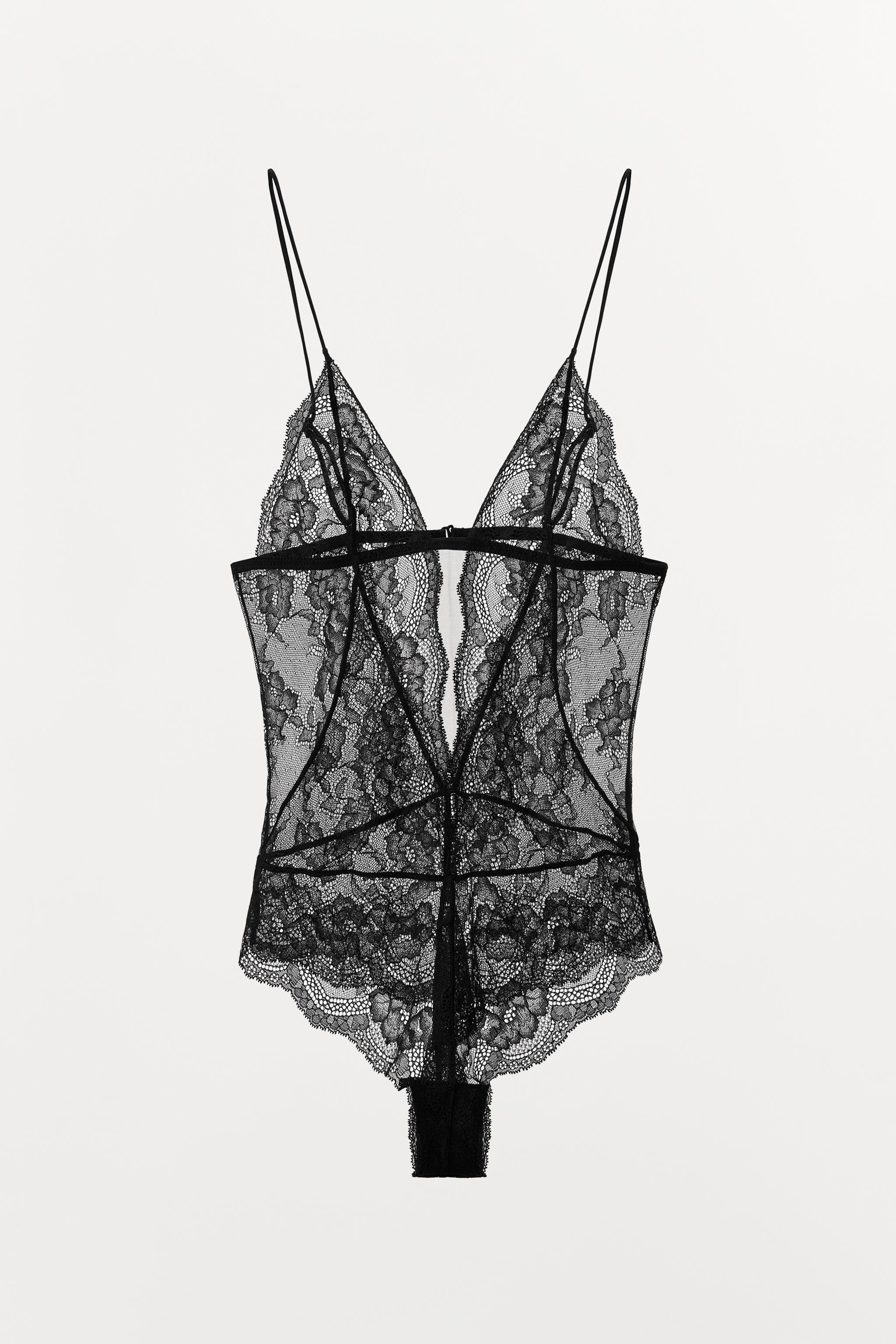 LACE BACK BODYSUIT | Zara US