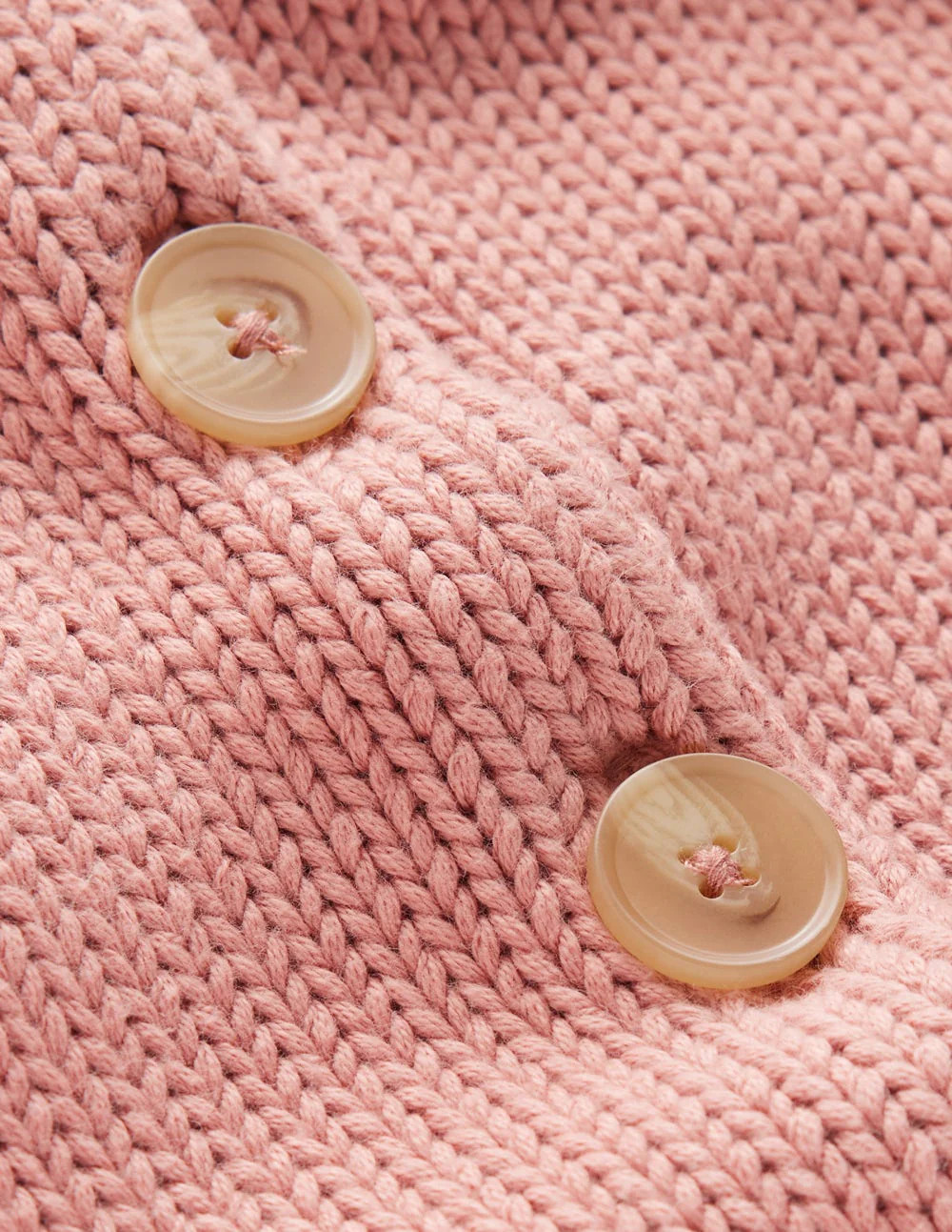 Lucy Chunky Cotton Cardigan-Pink | Boden UK
